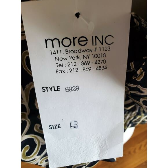 More by Lata Women's 2 in 1 Black & Gold Scroll Vest & Coat Blouse, Size: S, New - Picture 8 of 9